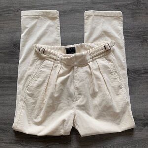 Todd Snyder Men's Cream Corduroy Pants